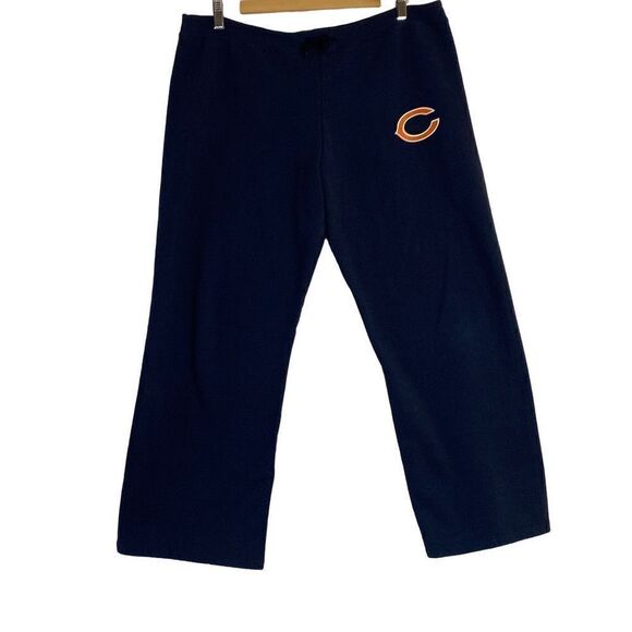 Chicago Bears NFL Straight Leg Blue Sweat Pants Size Large - Picture 1 of 6